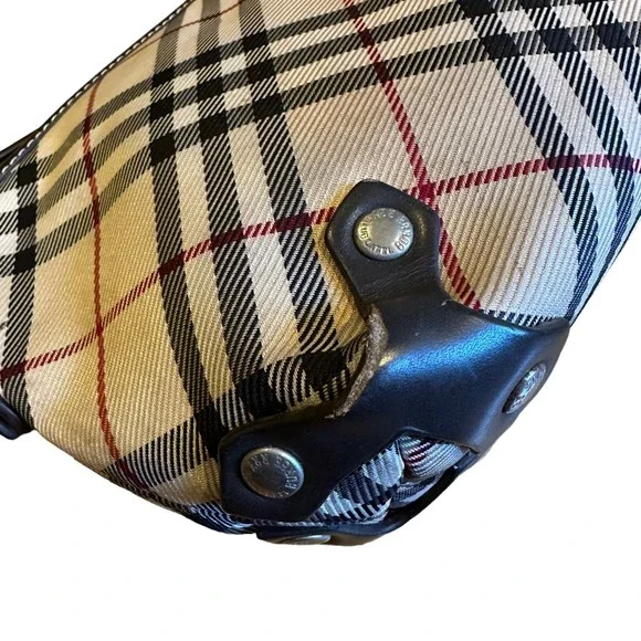 Burberry Vintage Blue Label Nova Check Adjustable Crossbody Purse Bag - Picture 6 of 14